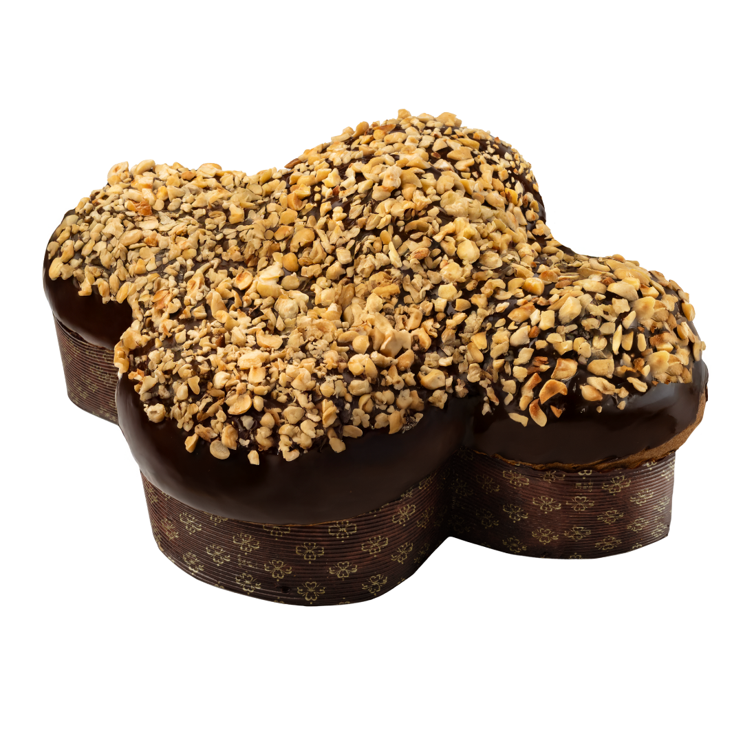 colomba nocciola e cioccolato